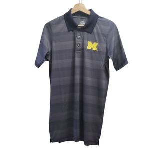 Michigan Wolverines Polo Shirt Knights Apparel University Football Logo Size S